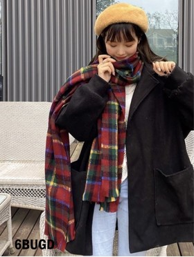 Soft Plaid Blanket Scarf